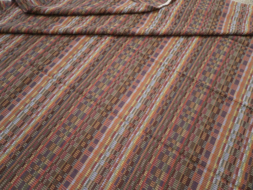 Vintage European Flatweave Kilim Large Room Size Carpet, No.33502 - Galerie Shabab