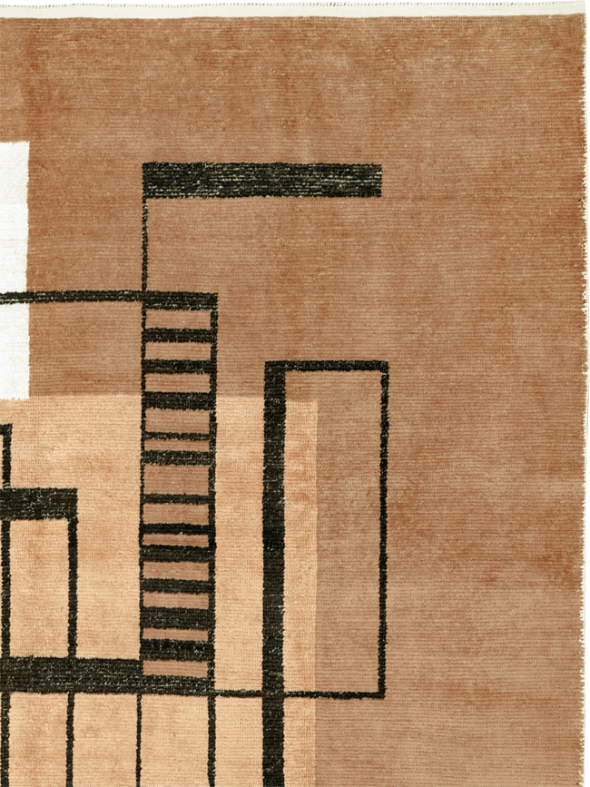 Modern Turkish Art Deco Room Size Carpet, No.33570 - Galerie Shabab