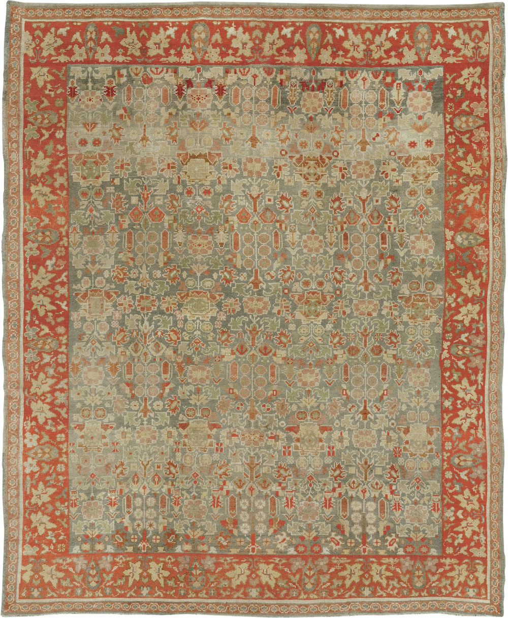Antique European Oushak Room Size Rug, No.33573 - Galerie Shabab