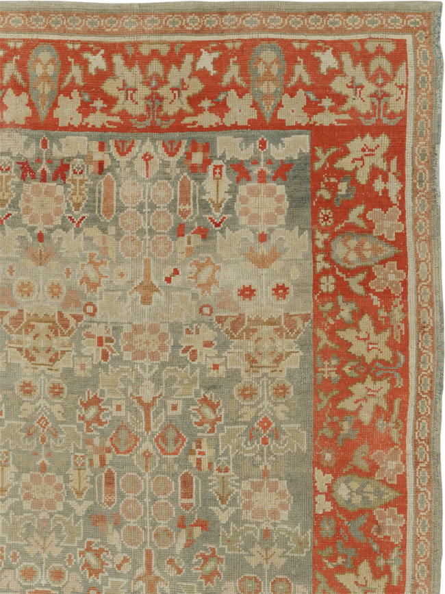 Antique European Oushak Room Size Rug, No.33573 - Galerie Shabab