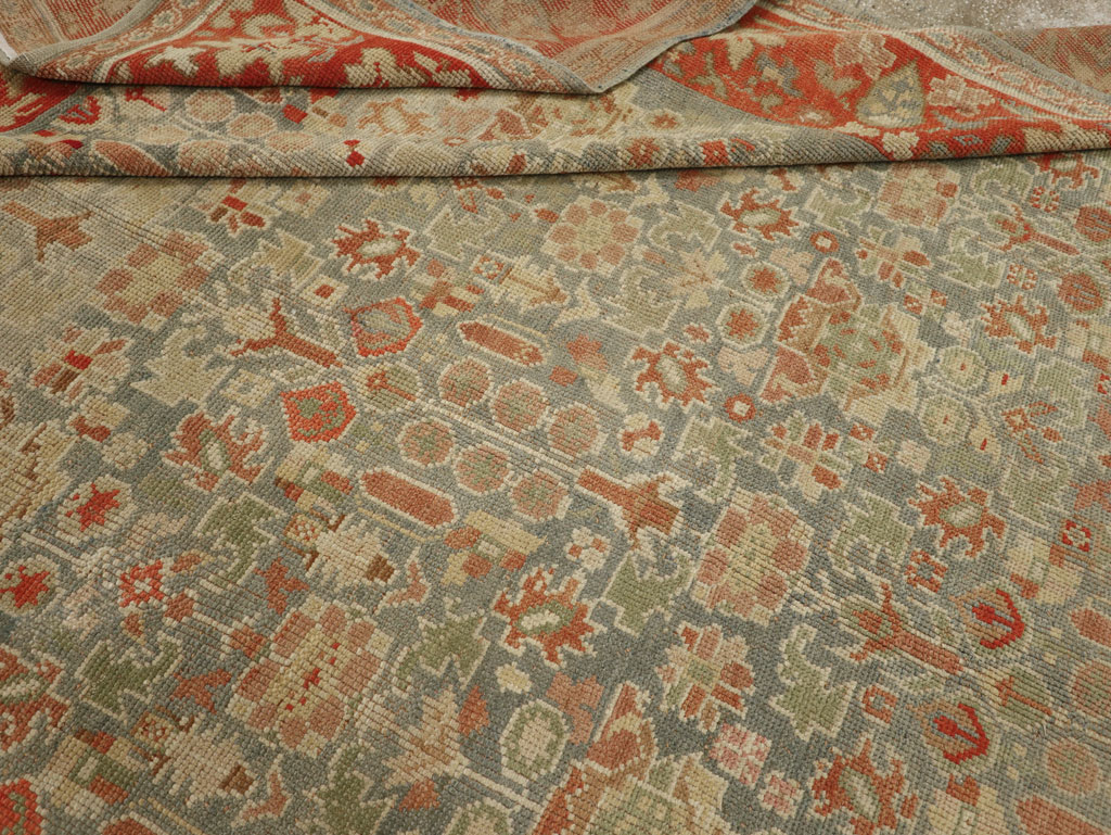 Antique European Oushak Room Size Rug, No.33573 - Galerie Shabab
