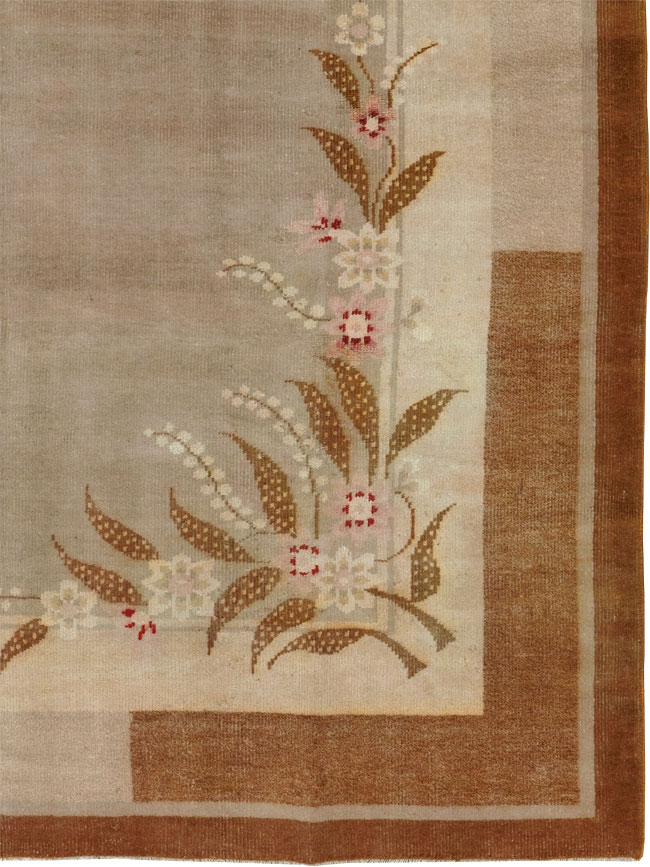 Vintage Indian Art Deco Room Size Carpet, No.33576 - Galerie Shabab