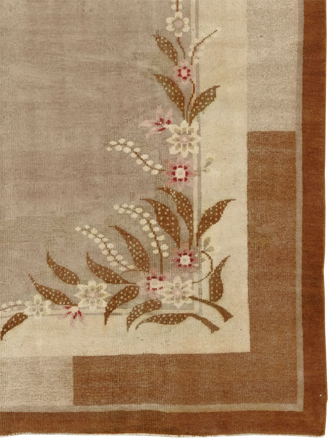 Vintage Indian Art Deco Room Size Carpet, No.33576 - Galerie Shabab