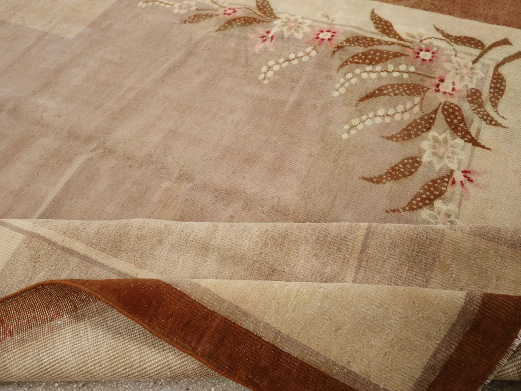 Vintage Indian Art Deco Room Size Carpet, No.33576 - Galerie Shabab