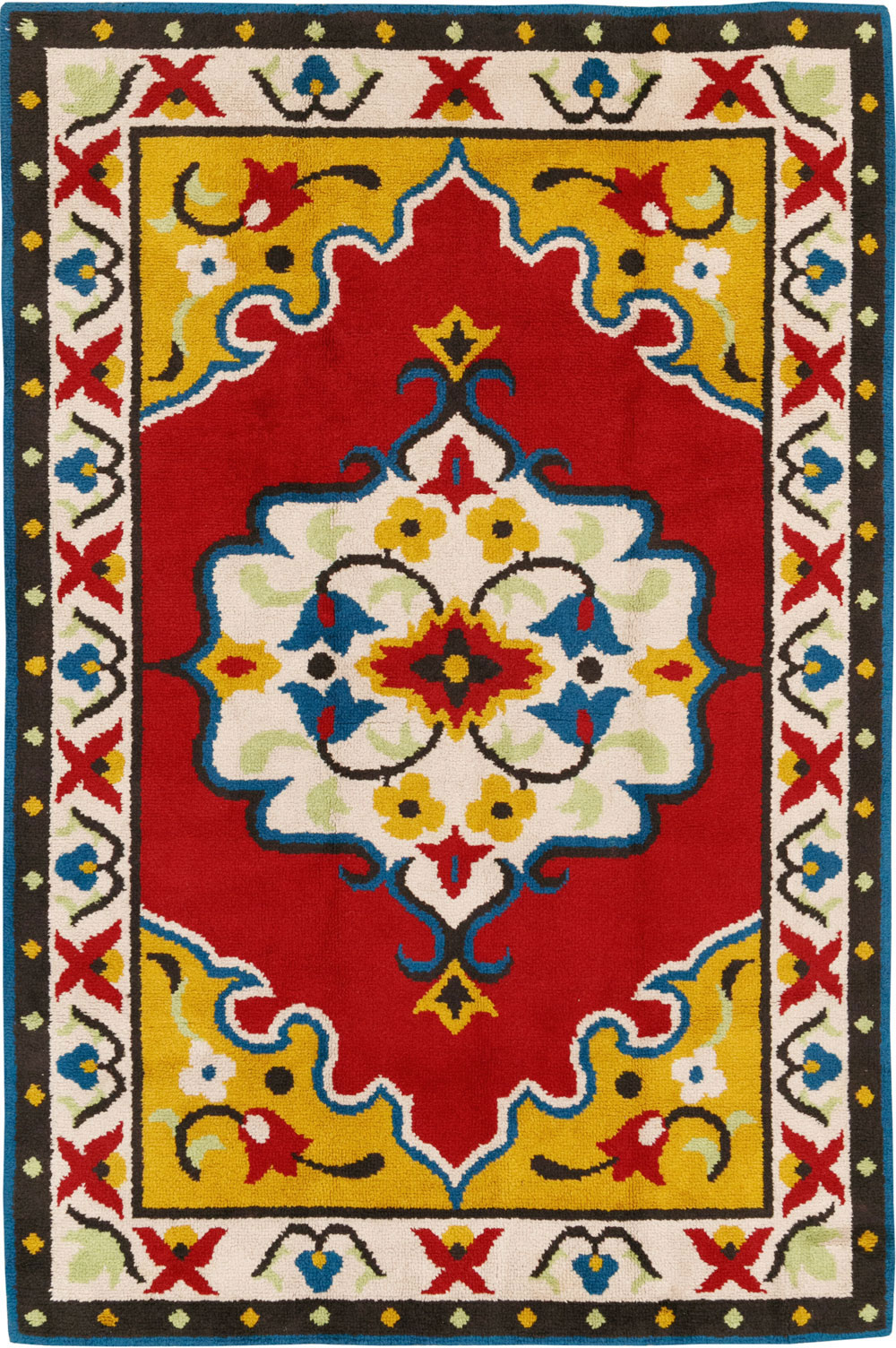 Vintage European Accent Rug, No.33579 - Galerie Shabab