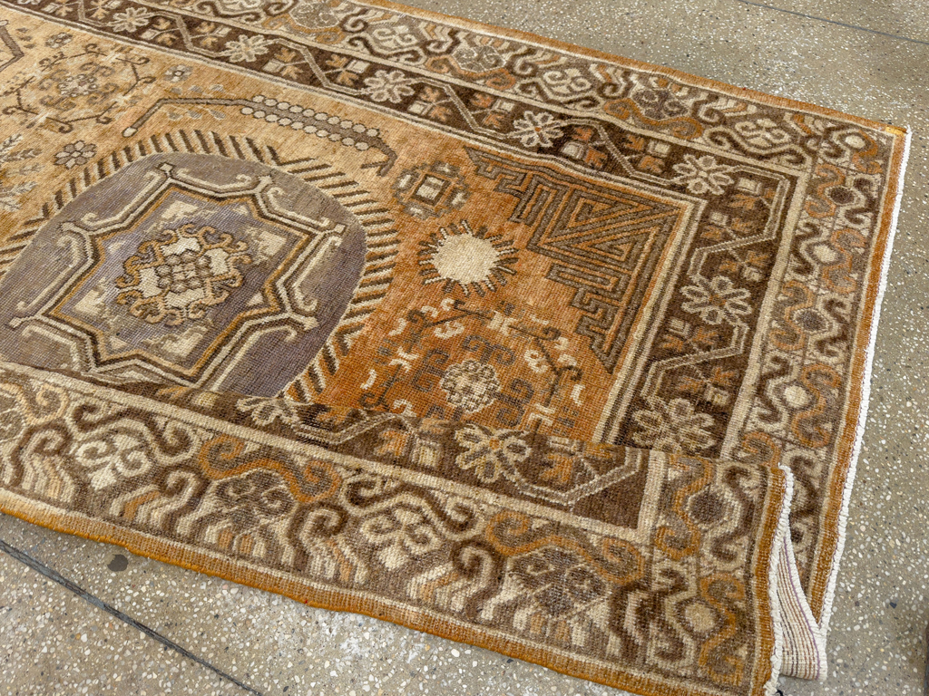 Antique East Turkestan Khotan Accent Rug, No.33589 - Galerie Shabab