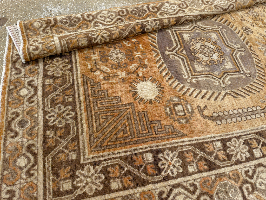 Antique East Turkestan Khotan Accent Rug, No.33589 - Galerie Shabab
