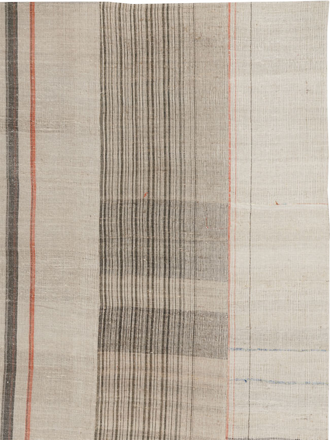 Vintage Turkish Flatweave Kilim Room Size Carpet, No.33592 - Galerie Shabab