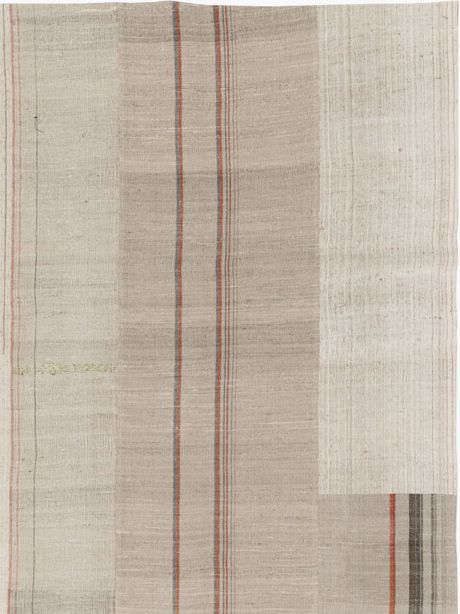 Vintage Turkish Flatweave Kilim Room Size Carpet, No.33594 - Galerie Shabab