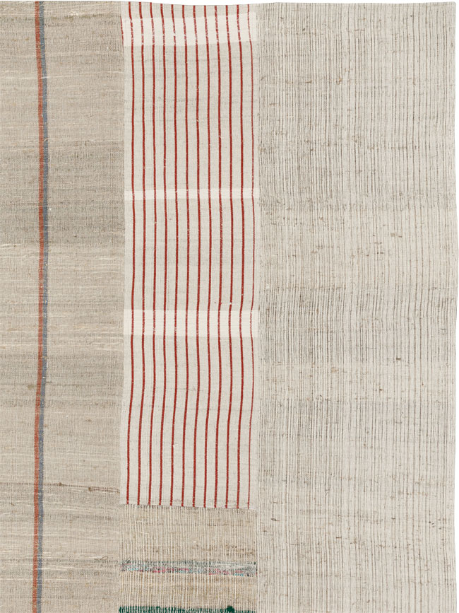 Vintage Turkish Flatweave Kilim Room Size Carpet, No.33595 - Galerie Shabab
