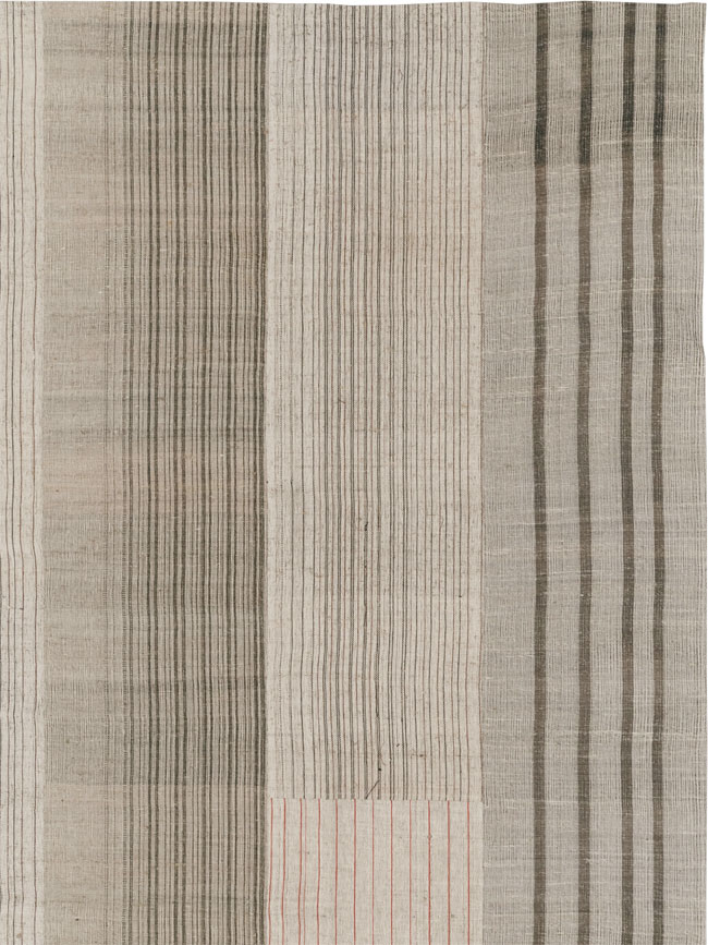 Vintage Turkish Flatweave Kilim Large Room Size Carpet, No.33596 - Galerie Shabab