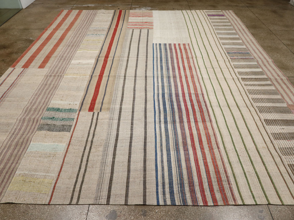 Vintage Turkish Flatweave Kilim Large Carpet, No.33597 - Galerie Shabab