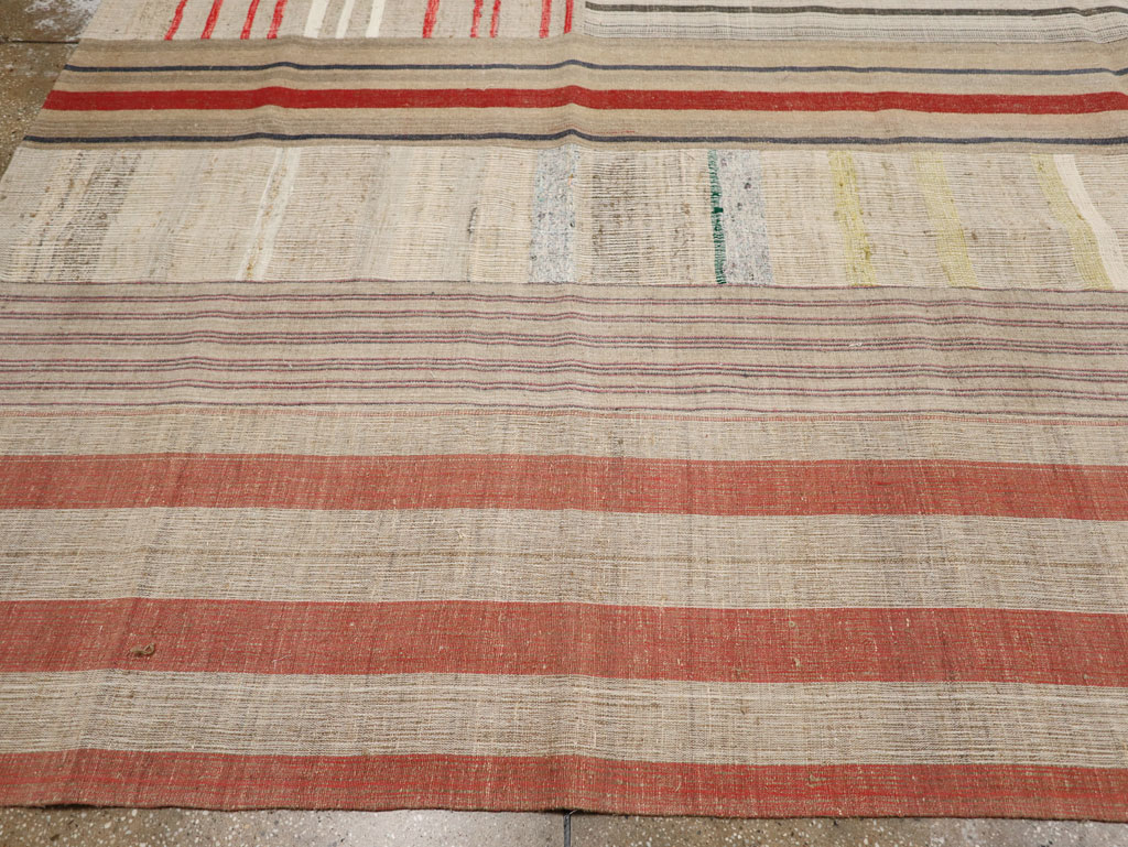 Vintage Turkish Flatweave Kilim Large Carpet, No.33597 - Galerie Shabab