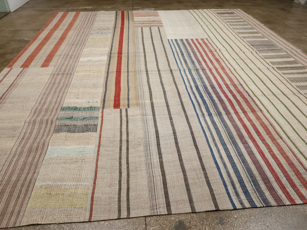 Vintage Turkish Flatweave Kilim Large Carpet, No.33597 - Galerie Shabab