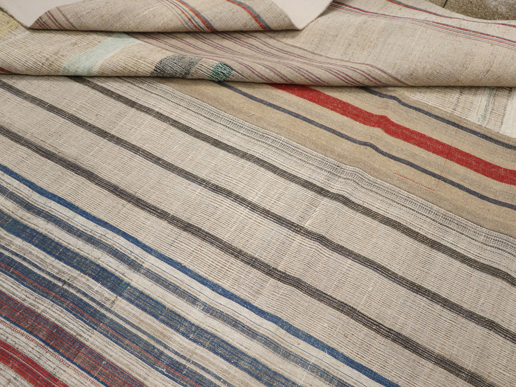 Vintage Turkish Flatweave Kilim Large Carpet, No.33597 - Galerie Shabab