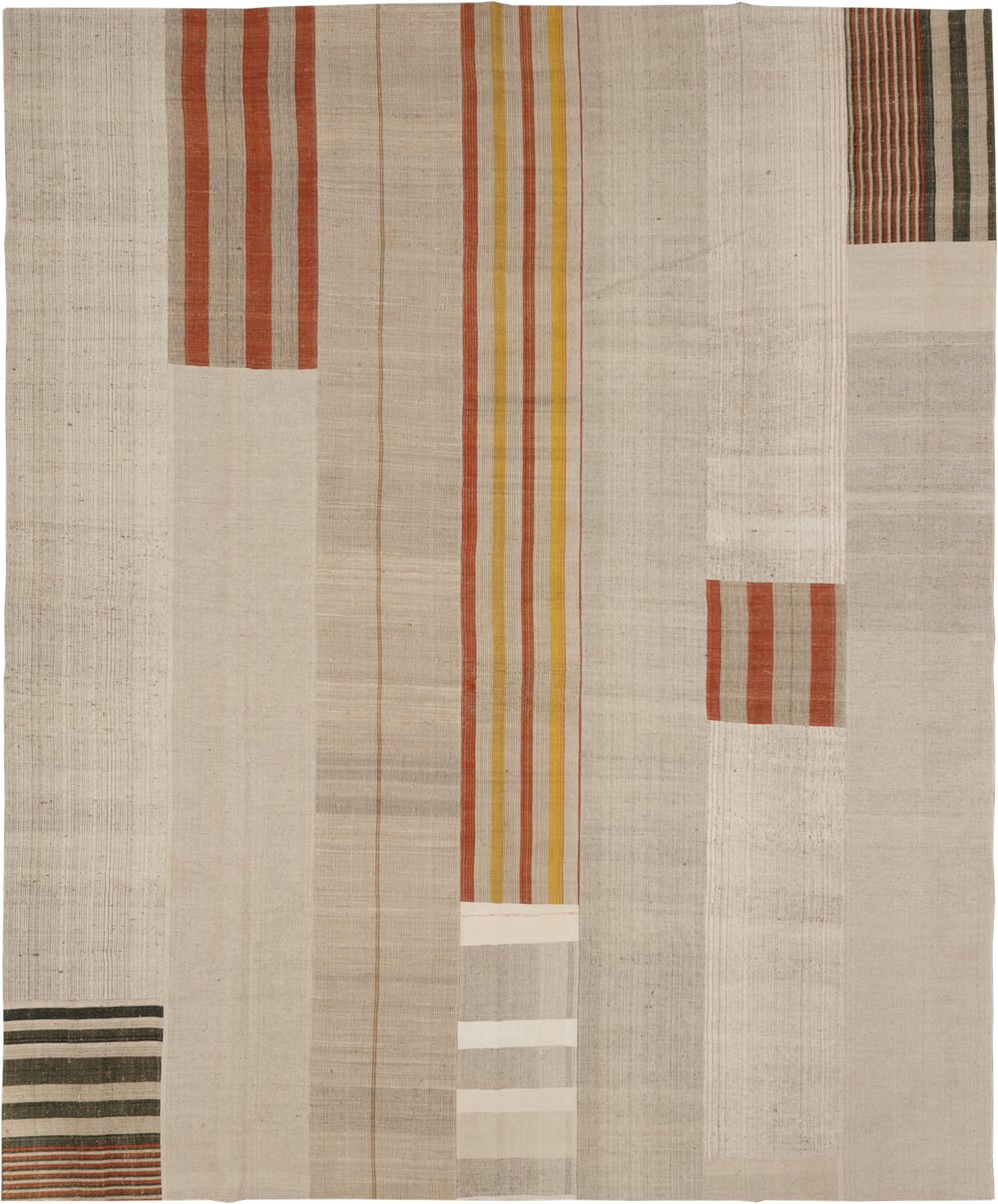 Modern Turkish Flatweave Kilim Large Carpet, No.33598 - Galerie Shabab