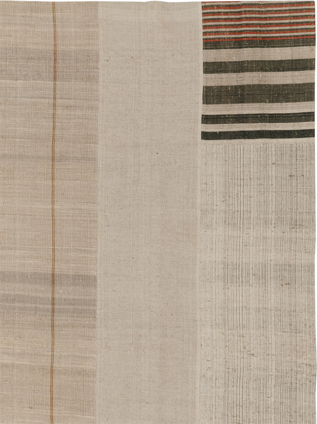 Modern Turkish Flatweave Kilim Large Carpet, No.33598 - Galerie Shabab