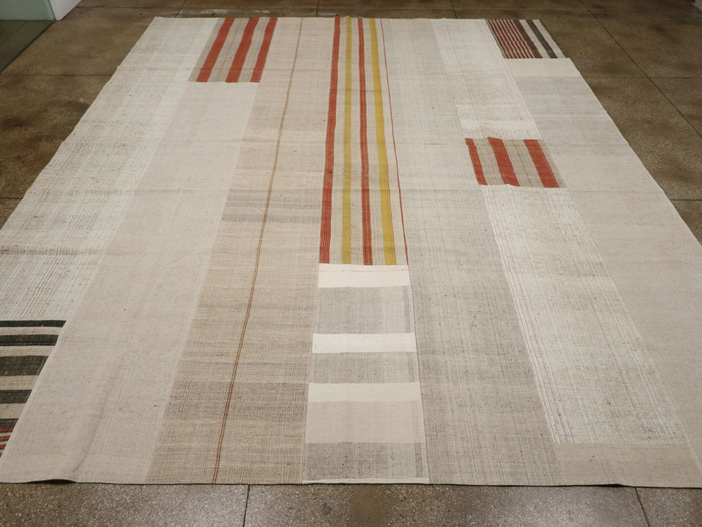 Vintage Turkish Flatweave Kilim Large Carpet, No.33598 - Galerie Shabab