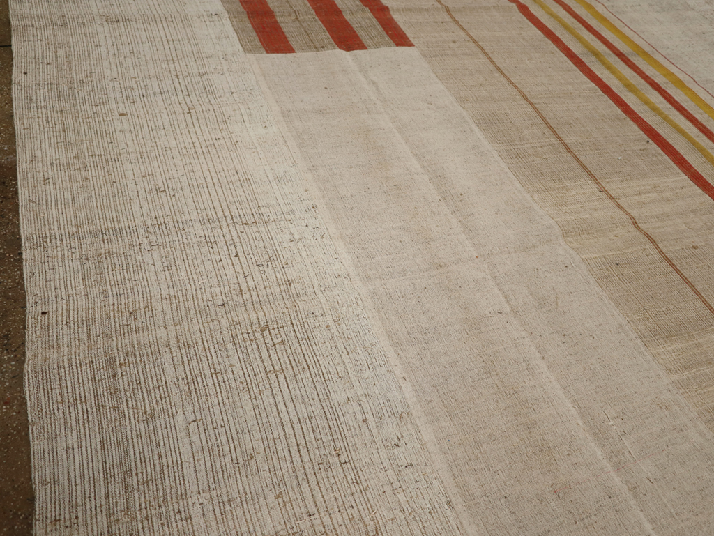 Modern Turkish Flatweave Kilim Large Carpet, No.33598 - Galerie Shabab