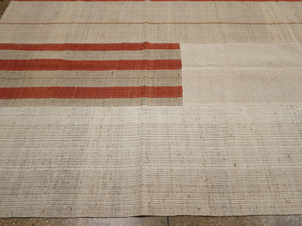 Modern Turkish Flatweave Kilim Large Carpet, No.33598 - Galerie Shabab