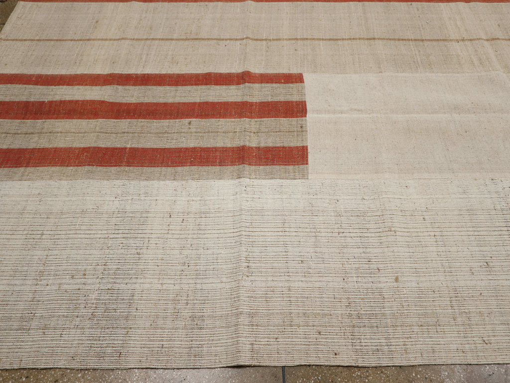 Vintage Turkish Flatweave Kilim Large Carpet, No.33598 - Galerie Shabab