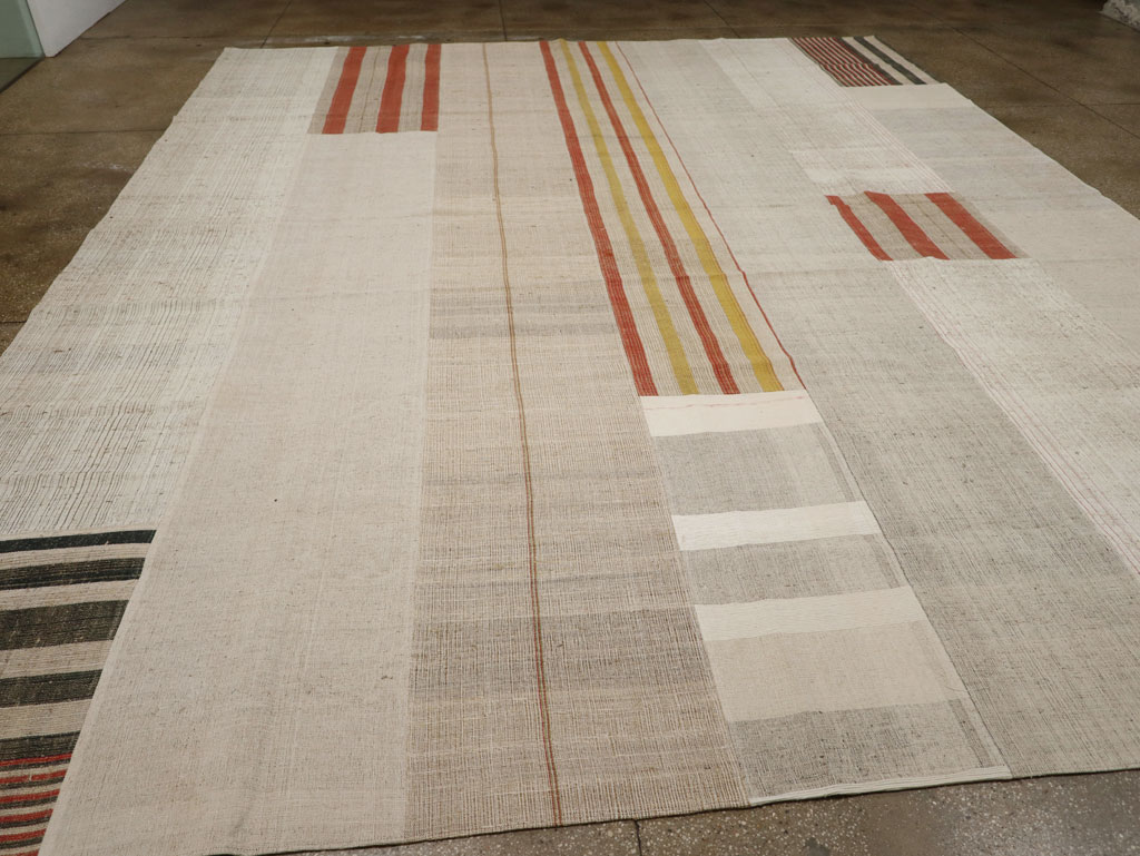 Vintage Turkish Flatweave Kilim Large Carpet, No.33598 - Galerie Shabab