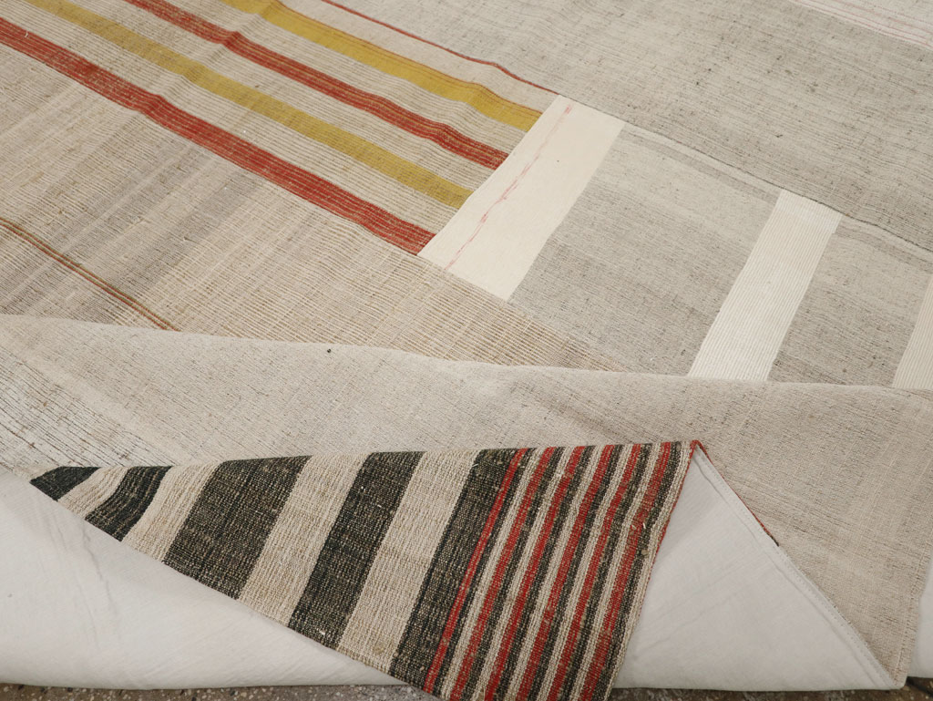 Vintage Turkish Flatweave Kilim Large Carpet, No.33598 - Galerie Shabab