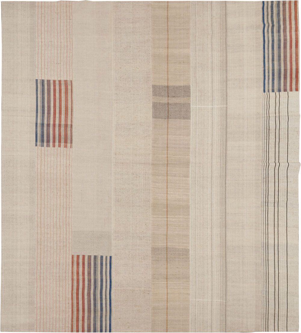 Vintage Turkish Flatweave Kilim Large Carpet, No.33600 - Galerie Shabab