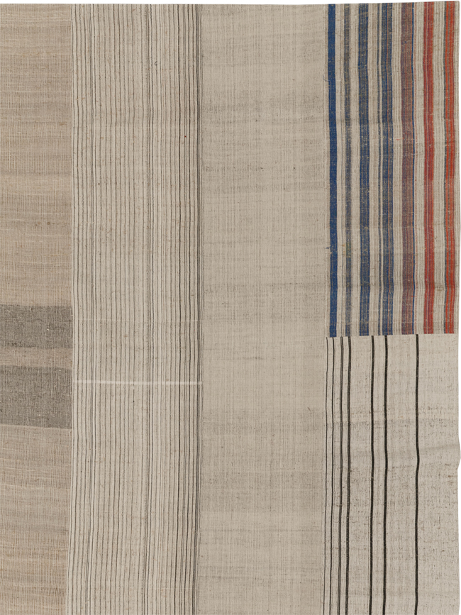 Modern Turkish Flatweave Kilim Large Carpet, No.33600 - Galerie Shabab