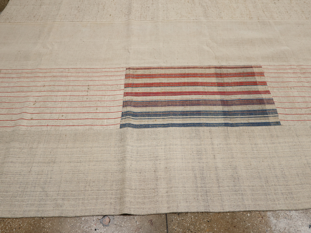 Vintage Turkish Flatweave Kilim Large Carpet, No.33600 - Galerie Shabab