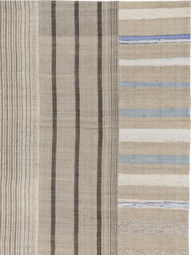 Vintage Turkish Flatweave Kilim Room Size Carpet, No.33601 - Galerie Shabab