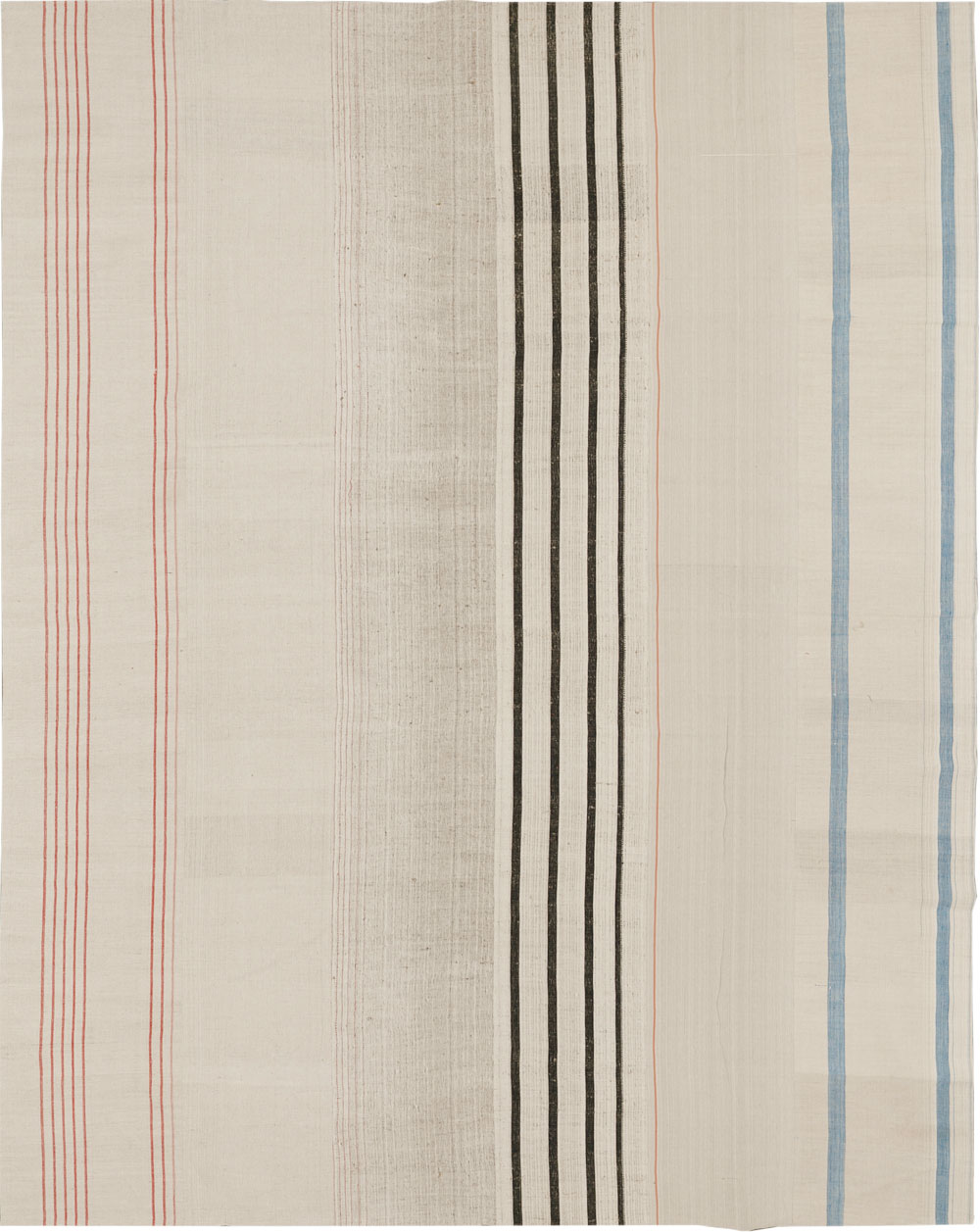 Vintage Turkish Flatweave Kilim Room Size Carpet, No.33604 - Galerie Shabab