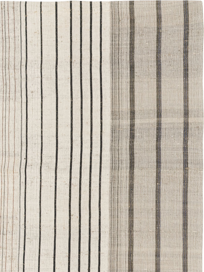 Vintage Turkish Flatweave Kilim Room Size Carpet, No.33608 - Galerie Shabab