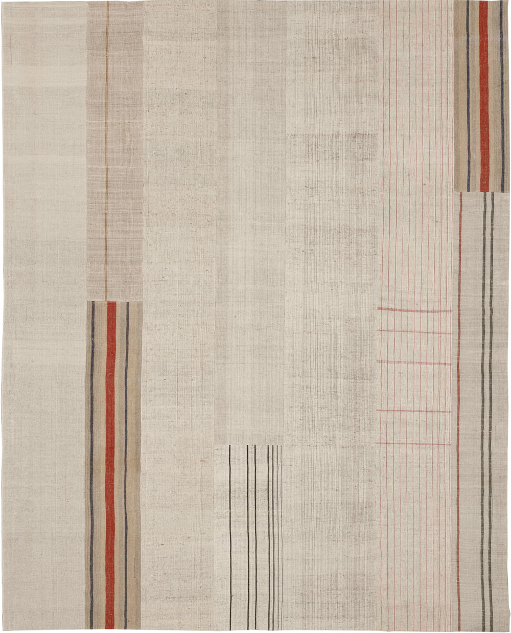 Vintage Turkish Flatweave Kilim Large Room Size Carpet, No.33610 - Galerie Shabab