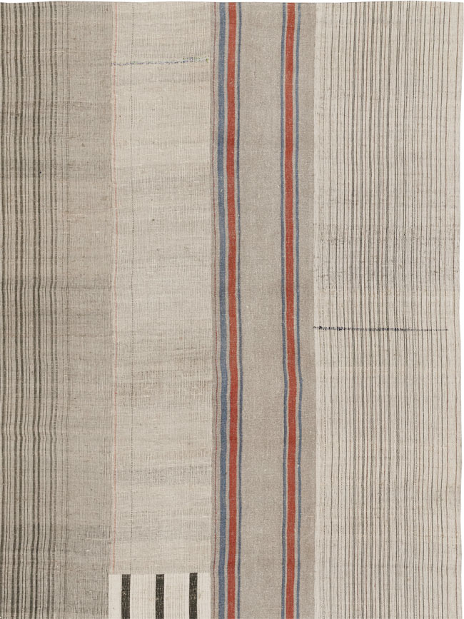 Vintage Turkish Flatweave Kilim Room Size Carpet, No.33611 - Galerie Shabab