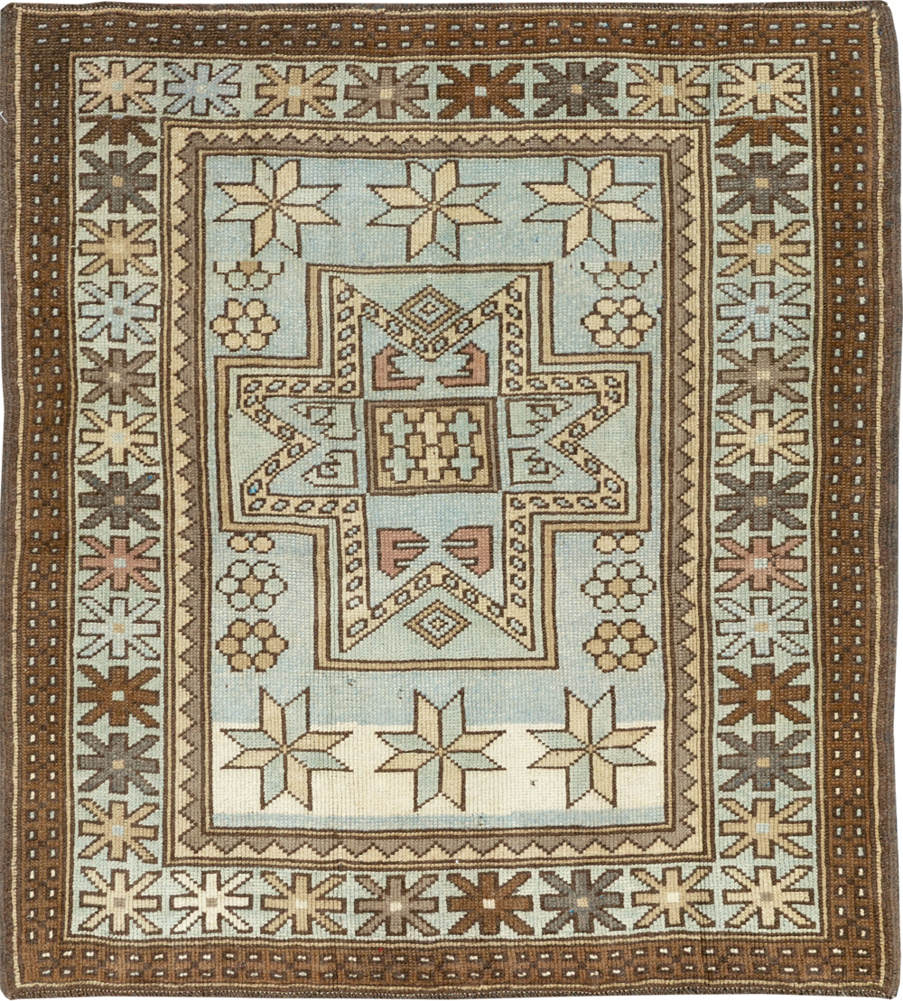 Vintage Caucasian Throw Rug, No.33618 - Galerie Shabab
