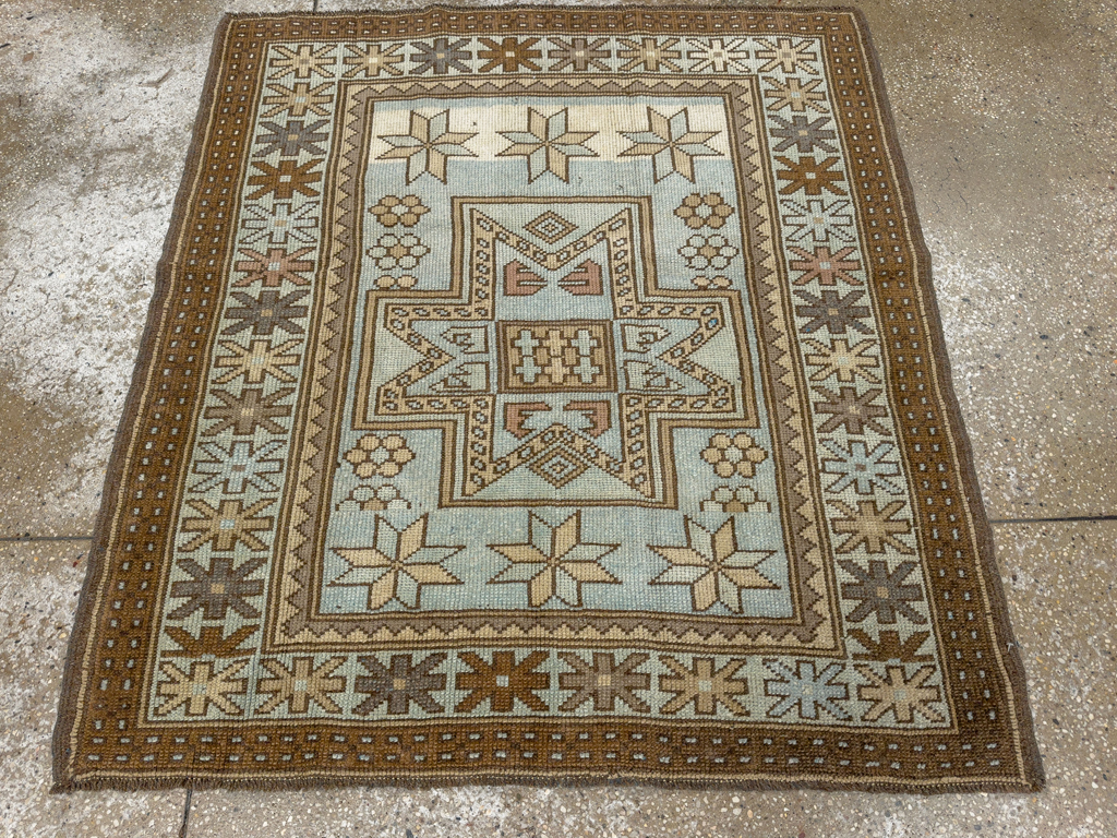 Vintage Caucasian Throw Rug, No.33618 - Galerie Shabab