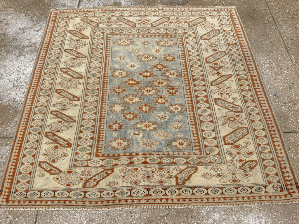 Vintage Caucasian Square Accent Rug, No.33628 - Galerie Shabab