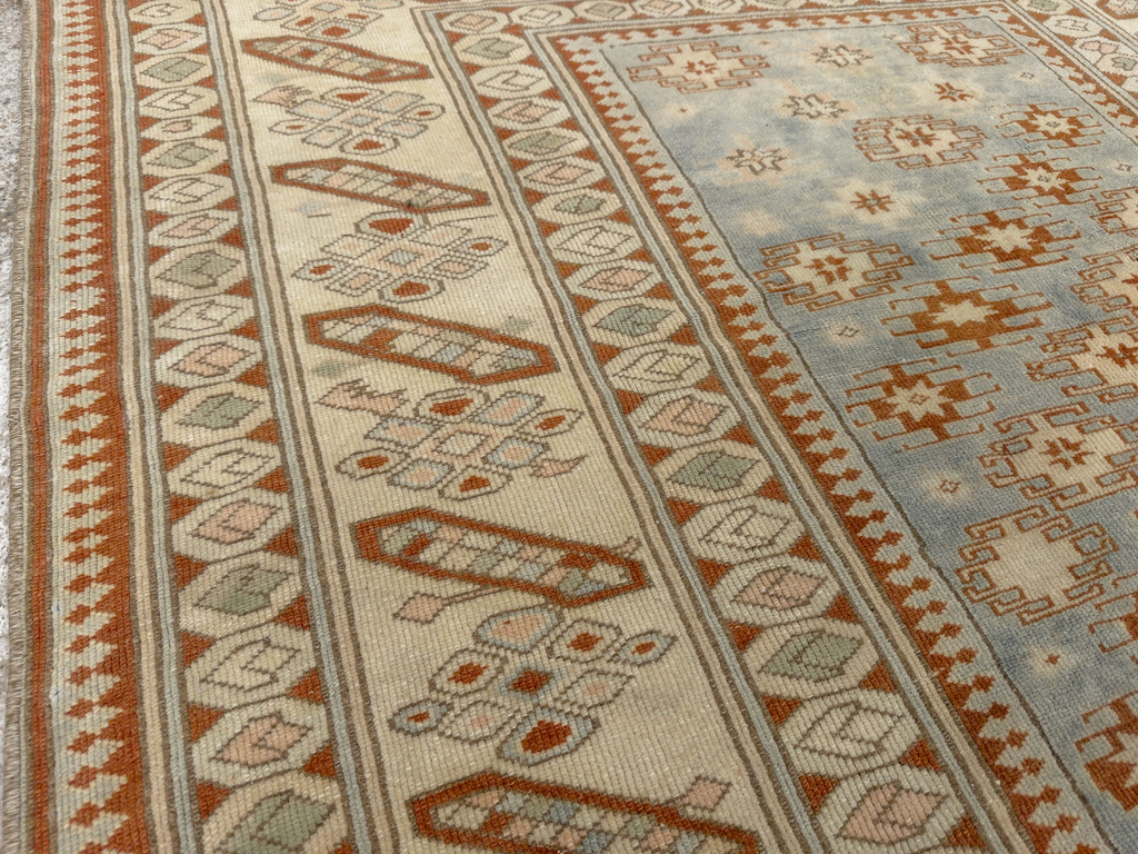 Vintage Caucasian Square Accent Rug, No.33628 - Galerie Shabab