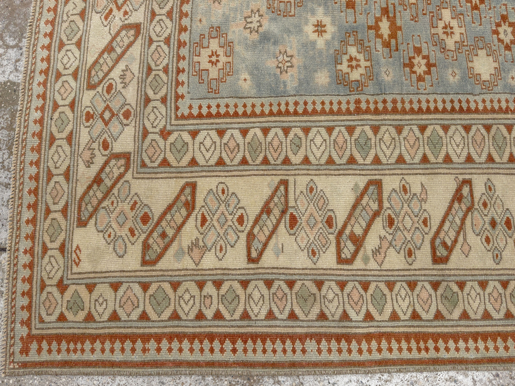 Vintage Caucasian Square Accent Rug, No.33628 - Galerie Shabab