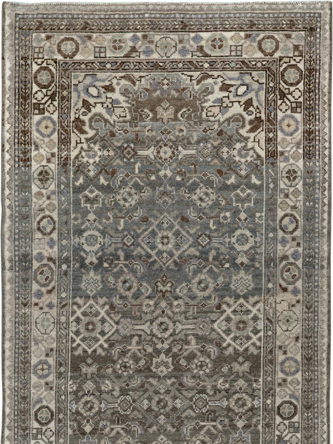 Antique Persian Malayer Long Runner, No.33631 - Galerie Shabab