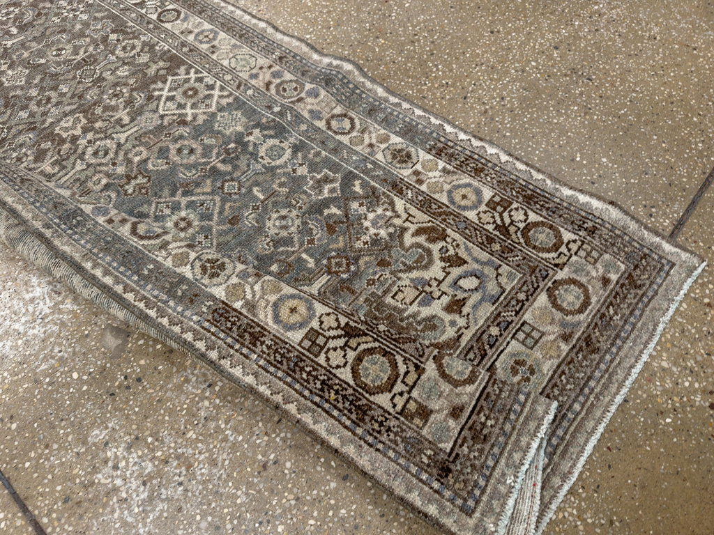 Antique Persian Malayer Long Runner, No.33631 - Galerie Shabab