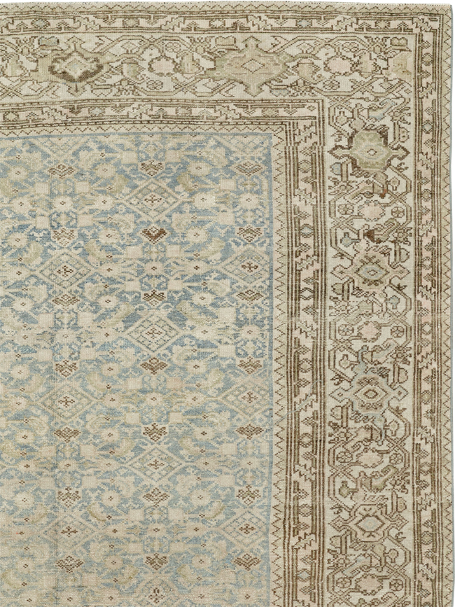 Antique Persian Malayer Wide Gallery Long Runner, No.33632 - Galerie Shabab