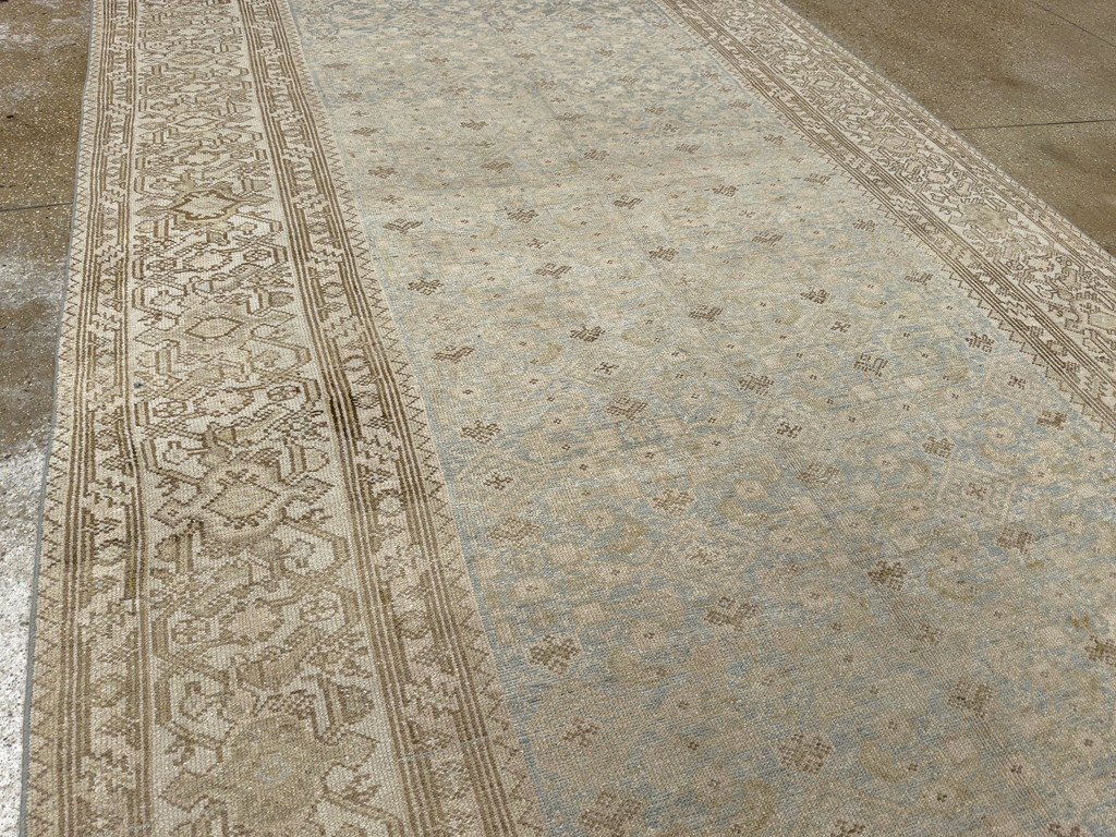 Antique Persian Malayer Wide Gallery Long Runner, No.33632 - Galerie Shabab