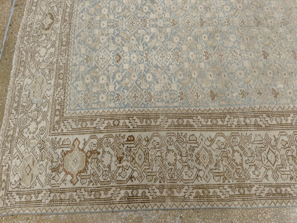Antique Persian Malayer Wide Gallery Long Runner, No.33632 - Galerie Shabab