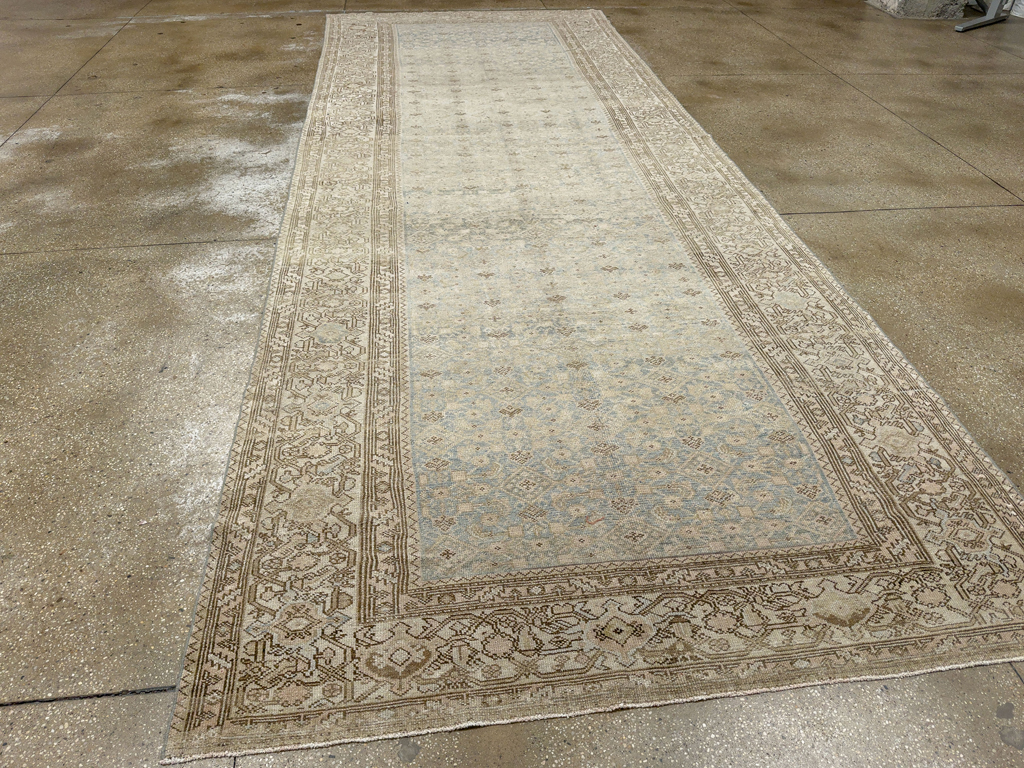 Antique Persian Malayer Wide Gallery Long Runner, No.33632 - Galerie Shabab