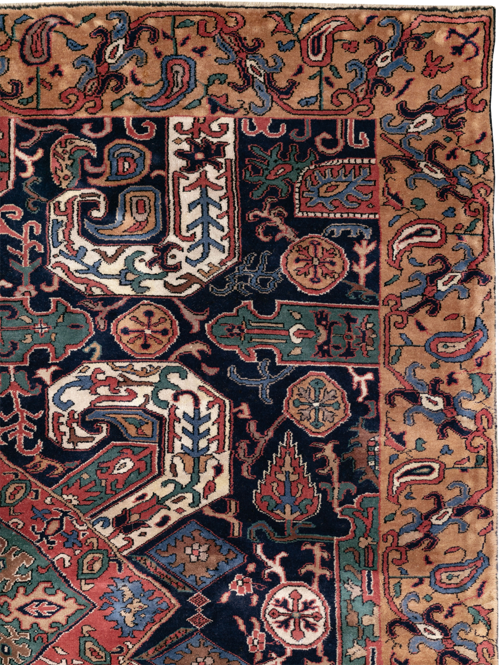 Antique Turkish Kazak Square Room Size Carpet, No.33633 - Galerie Shabab