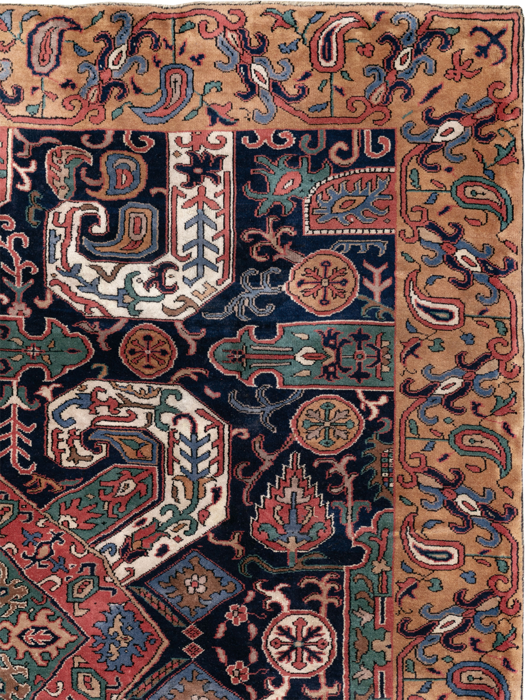 Antique Turkish Kazak Square Room Size Carpet, No.33633 - Galerie Shabab