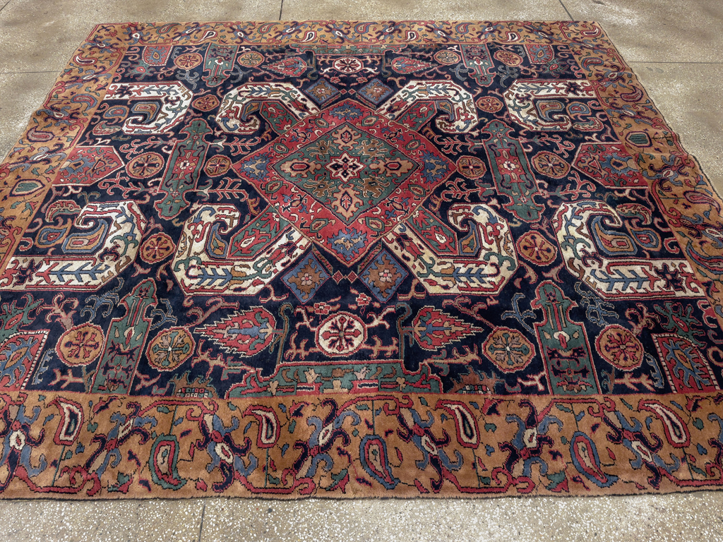 Antique Caucasian Kazak Square Room Size Carpet, No.33633 - Galerie Shabab
