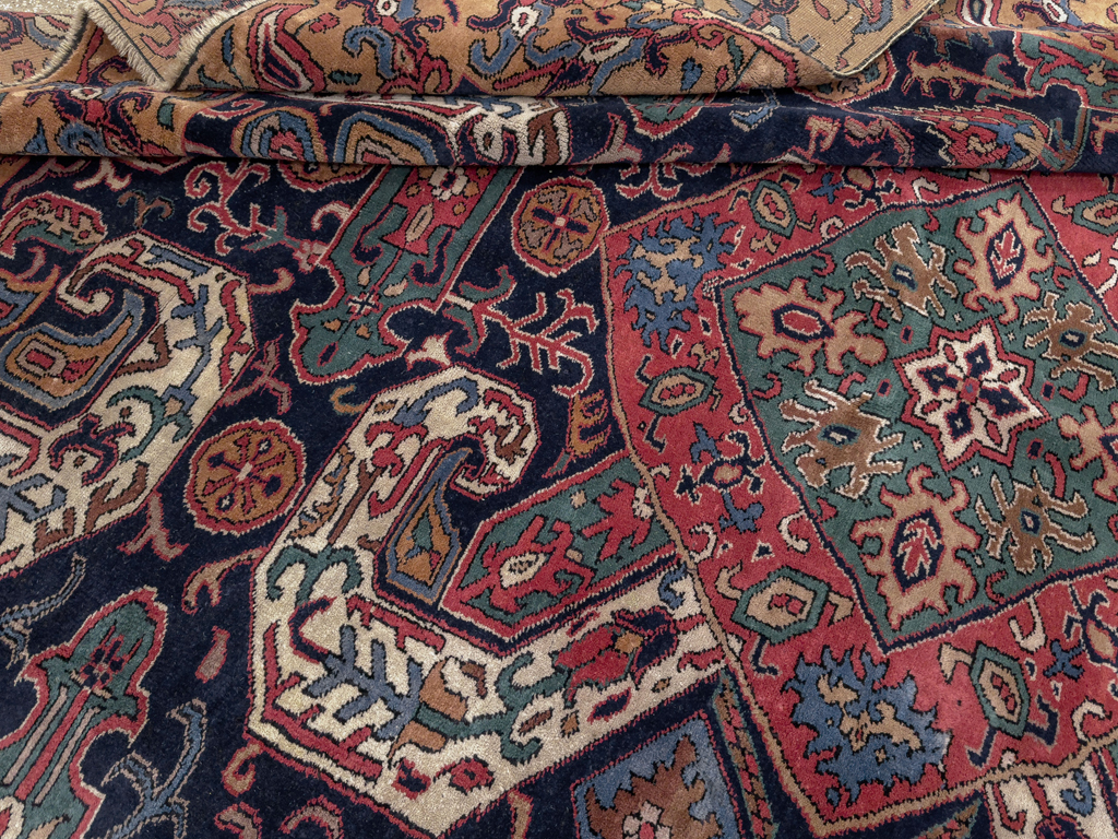 Antique Turkish Kazak Square Room Size Carpet, No.33633 - Galerie Shabab